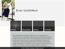Tablet Screenshot of brianvandemark.net